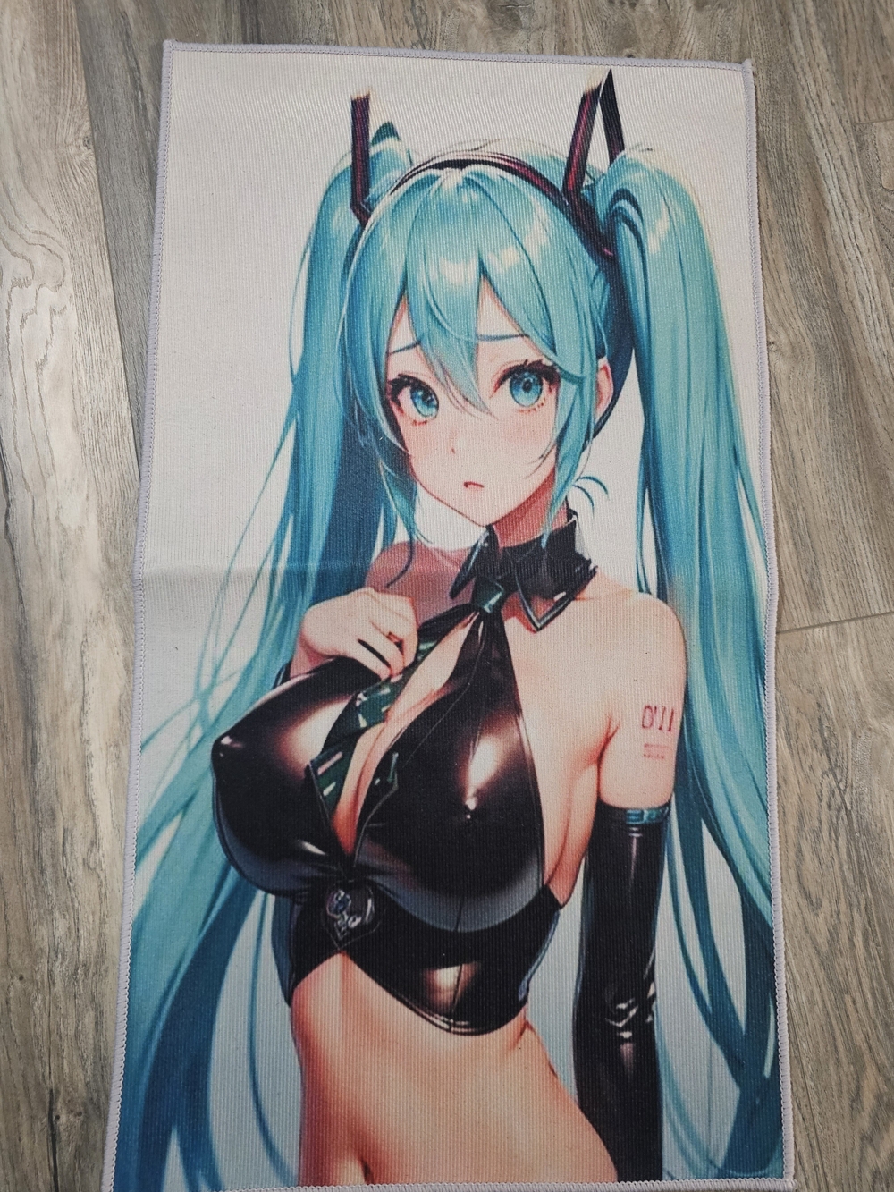 Miku Rug- Aqua Blue Print